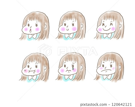 孩子們有各種不同的表情 120642121
