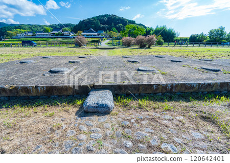 Asuka Village, Nara Prefecture, Historical Site of Kawahara Temple, Middle Gate Remains 120642401