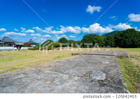 Asuka Village, Nara Prefecture, Historical Site of Kawahara Temple, Middle Gate Remains 120642403