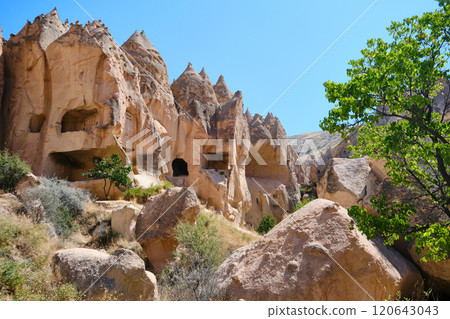 Cave dwellings at Cappadocia 120643043