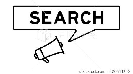 Megaphone icon with speech bubble in word search on white background Megaphone icon with speech bubble in word search on white background 120643200