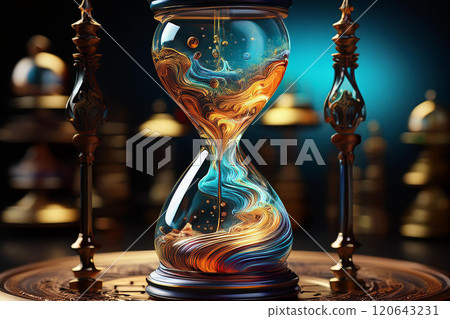 IR/investment related design (hourglass) 120643231