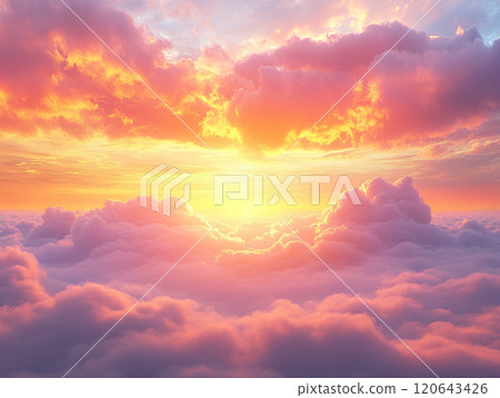 雲海之上的夢幻日落 120643426