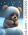 AI奇幻插畫熊與雪 120645006