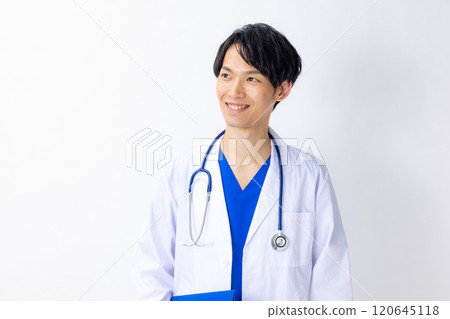 Doctor white background male 120645118