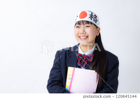 Junior high school female student Junior high school female student 120645144