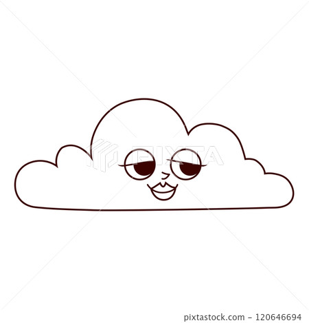 Female Cloud Cartoon Mascot Character 120646694
