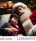 Santa Claus delivering presents 3 120646959