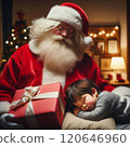 Santa Claus delivering presents 4 120646960