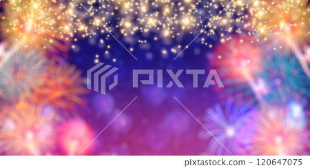 Sparkle Effect.Festive abstract christmas texture, golden bokeh particles and highlights on dark background. High quality photo 120647075