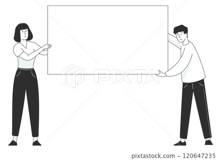 Two people are standing next to each other Two people are standing next to each other 120647235