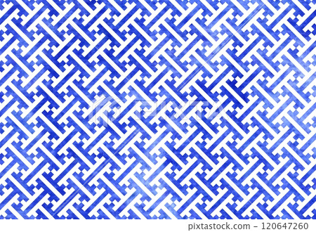 Watercolor Japanese pattern: Saaya pattern Watercolor Japanese pattern: Saaya pattern 120647260