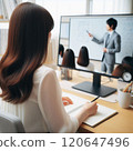 Businesswoman taking online course 7 120647496