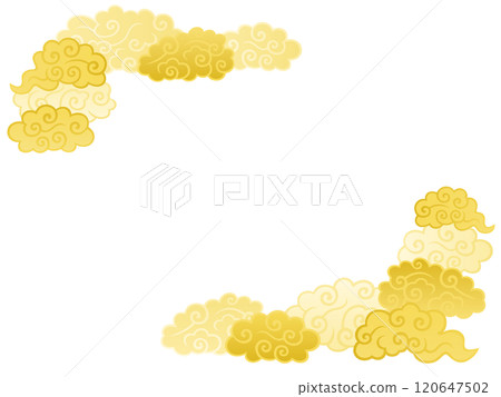 金色漩渦雲框 120647502