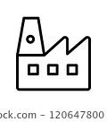 This is a Nice Industry Factory Icon Design 120647800