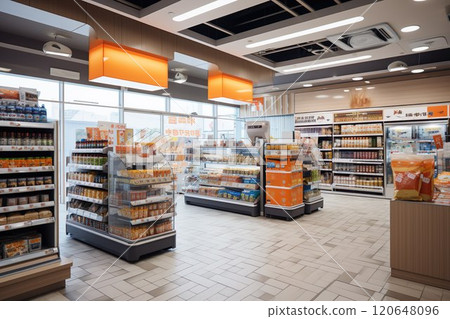 Convenience store interior image 01 120648096