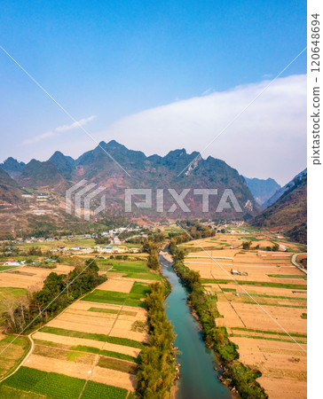 Spring landscape in Ha Giang - Northern mountainous province of Vietnam 120648694