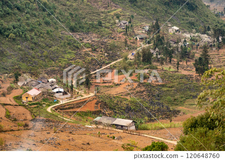 Spring landscape in Ha Giang - Northern mountainous province of Vietnam Spring landscape in Ha Giang - Northern mountainous province of Vietnam 120648760