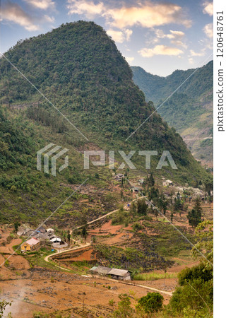 Spring landscape in Ha Giang - Northern mountainous province of Vietnam Spring landscape in Ha Giang - Northern mountainous province of Vietnam 120648761