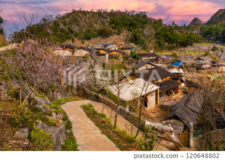 Spring landscape in Ha Giang - Northern mountainous province of Vietnam Spring landscape in Ha Giang - Northern mountainous province of Vietnam 120648802