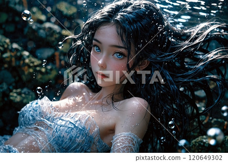 Beautiful mermaid 120649302