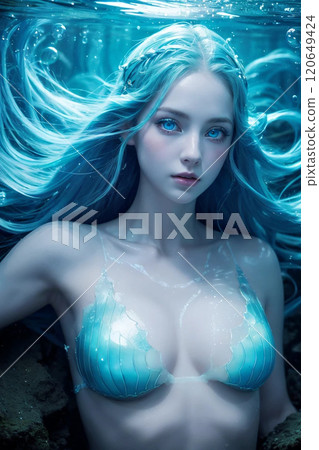 藍眼睛的美人魚 120649424