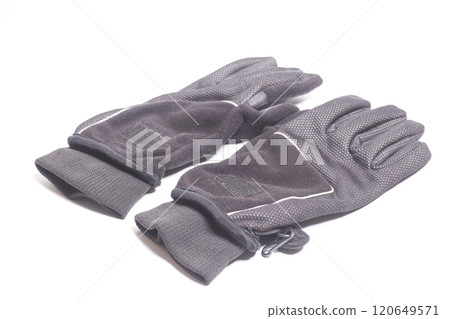 Men's winter sports gloves isolated on white background 120649571