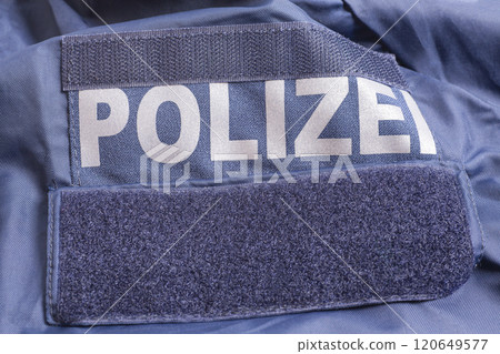 nylon jacket with the inscription in German "POLICE" 120649577