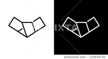 Simple line icon of fortune slip 120649740