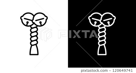 簡單的線條崇拜圖標 120649741