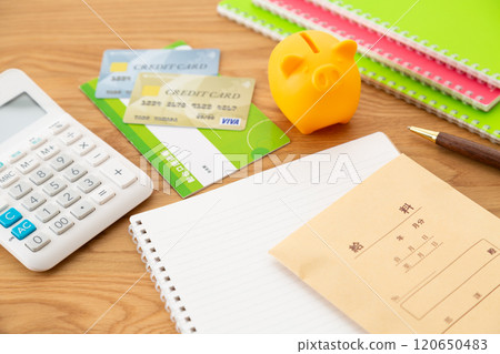 Image of household finances and money management Image of household finances and money management 120650483