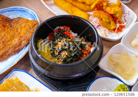 Korean style Fish Roe Rice Korean style Fish Roe Rice 120651586