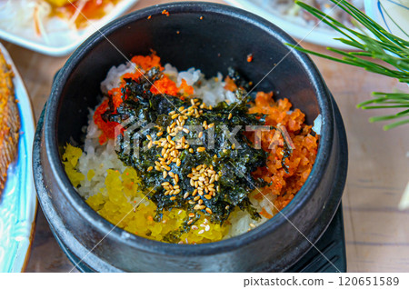 Korean style Fish Roe Rice 120651589
