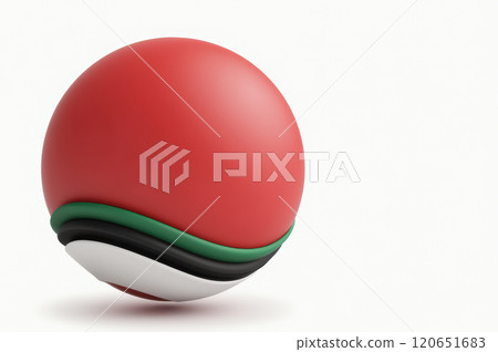 Colorful kwanzaa-inspired abstract sphere design for creative projects. AI generation 120651683