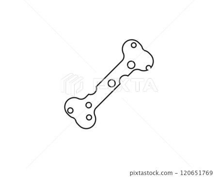 Osteoporosis, bone, disease icon. Vector illustration. 120651769