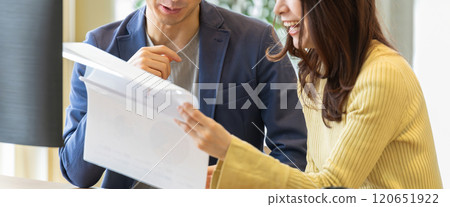 Two businessmen having a meeting 120651922