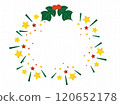 w Christmas wreath. 120652178