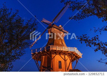 Greetsiel village at the north sea in germany 120652711