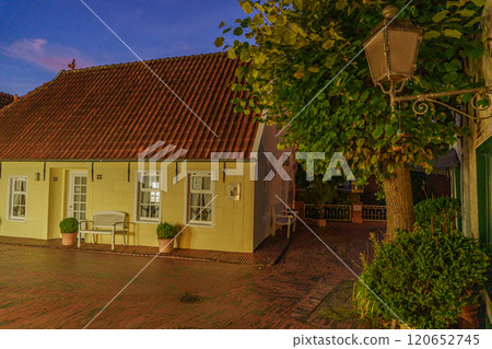 Greetsiel village at the north sea in germany Greetsiel village at the north sea in germany 120652745