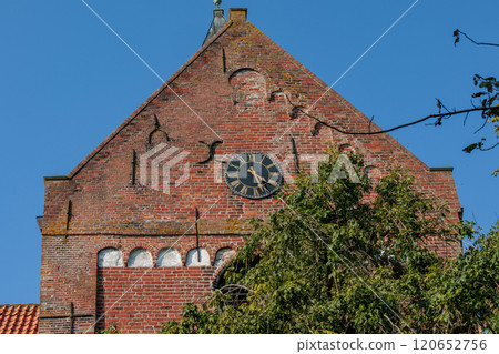 Greetsiel village at the north sea in germany 120652756