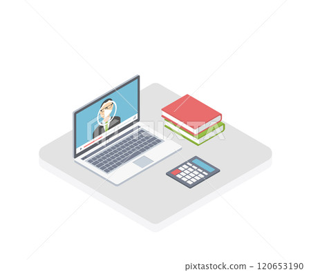 Digital Marketing Isometric Illustration. Online conversation concept. Suitable for Mobile App, Website, Banner, Diagrams, Infographics, and Other Graphic Assets. 120653190