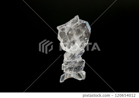 macro mineral stone quartz faden on a black background macro mineral stone quartz faden on a black background 120654012
