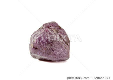 macro mineral stone alexandrite red - violet in daylight on a white macro mineral stone alexandrite red - violet in daylight on a white 120654074