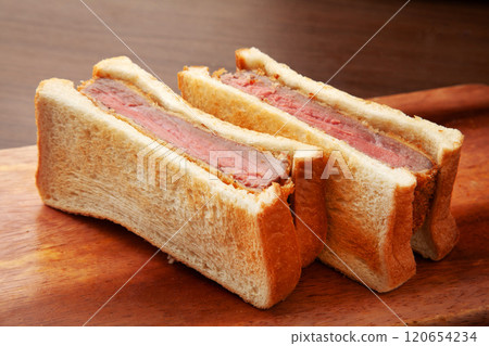 Beef cutlet sandwich Beef cutlet sandwich 120654234