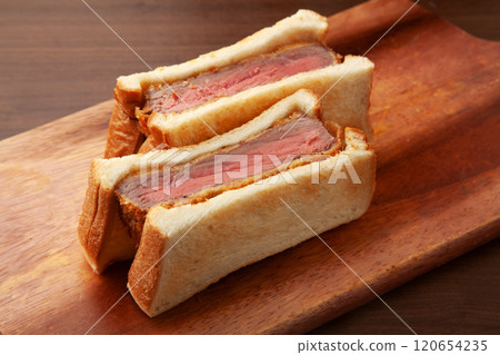 Beef cutlet sandwich Beef cutlet sandwich 120654235