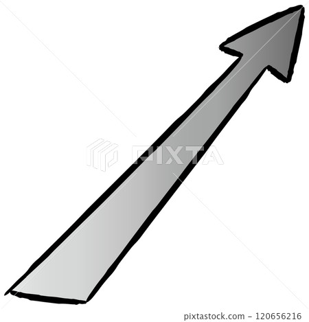 Straight arrow illustration (color) 120656216