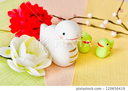 蛇年賀年片材料 120656419