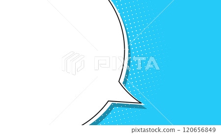 簡單的語音氣泡插圖，向左擴展的版本 120656849