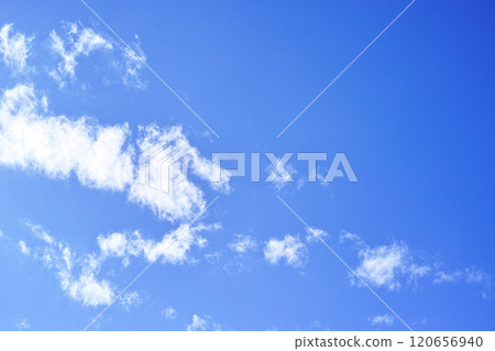 藍色的天空和雲圖像 120656940