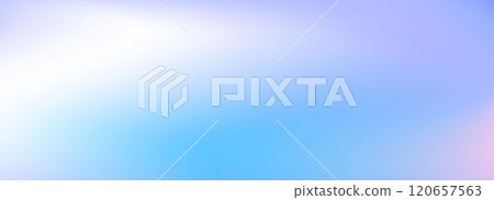 Light blue gradient background. Soft pastel winter wave wallpaper. Smooth blurry cold color backdrop for poster, brochure, leaflet, banner, booklet, flyer. Calm icy water surface texture. Vector 120657563